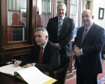Mr Jonathan Bell signing the Roll of Members on 25th January 2010