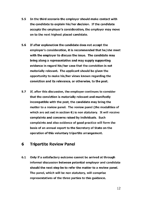 Guidance issued by OFMDFM