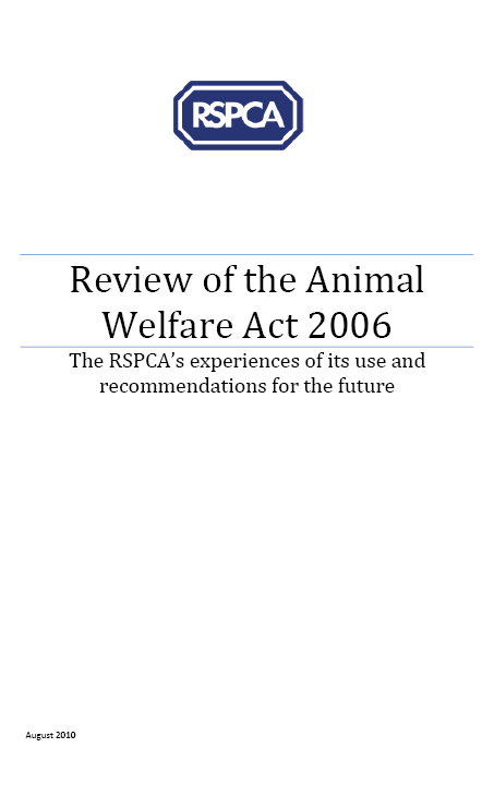 Review of the Animal Welfare Act 2006