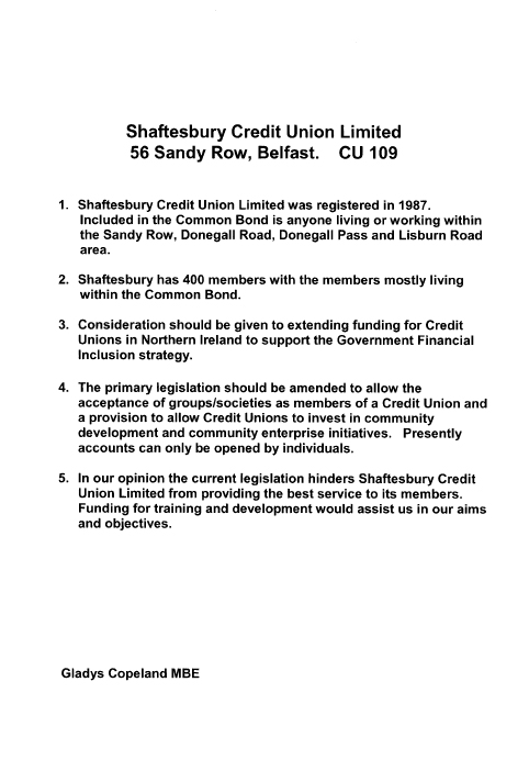Shaftsbury Credit Union