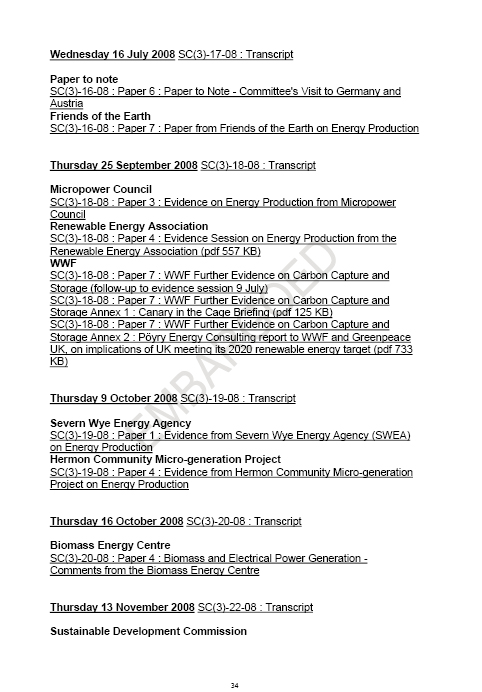 Sustainability Committees Energy Report