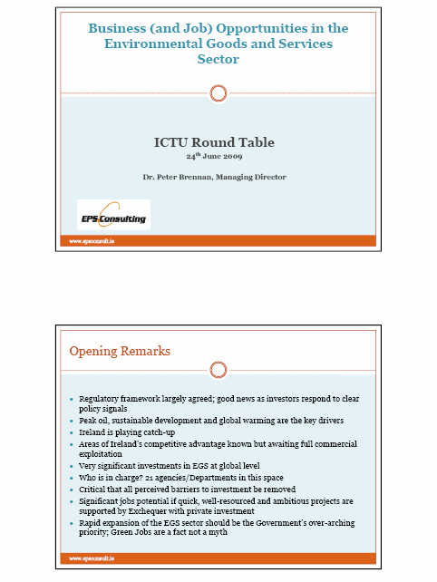ICTU Round Table Presentation