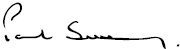 Signature of Paul Sweeney