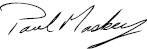 Paul Maskey signature