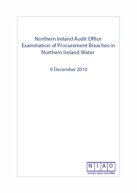 Examination of Procurement Breaches in Northern Ireland Water