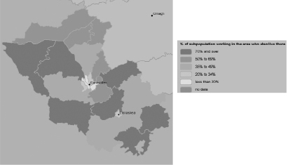 % of population working in Fermanagh who also live there
