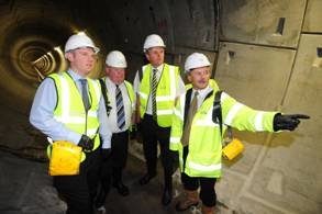 The Committee visited the Belfast Sewers project to view progress on the new sewers and pumping station. 