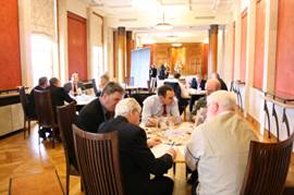 A research-led stakeholders exercise was held in the Long Gallery, Stormont with representatives from the business, social and environmental sectors as well as transport operators.