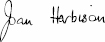 Dame Joan Harbison Signature