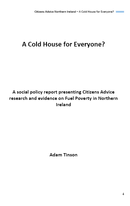 Citizen Advice Report