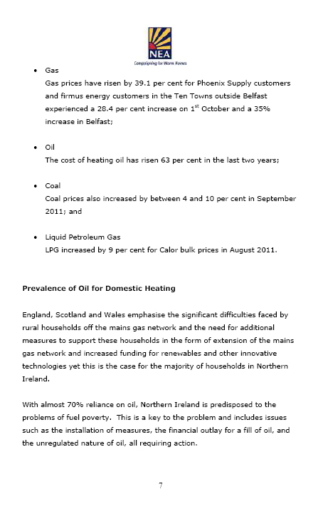 National Energy Action submission