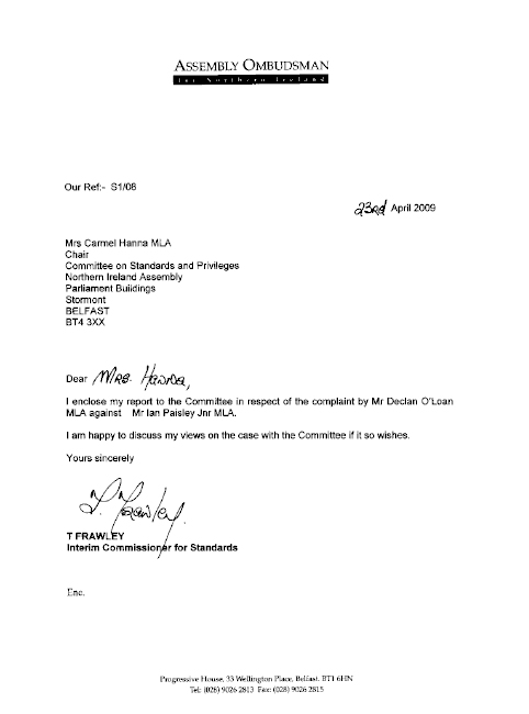 Cover Letter Sample Ireland from archive.niassembly.gov.uk