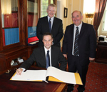 Mr Paul Frew MLA signing the Roll of Members on Monday 21st June 2010