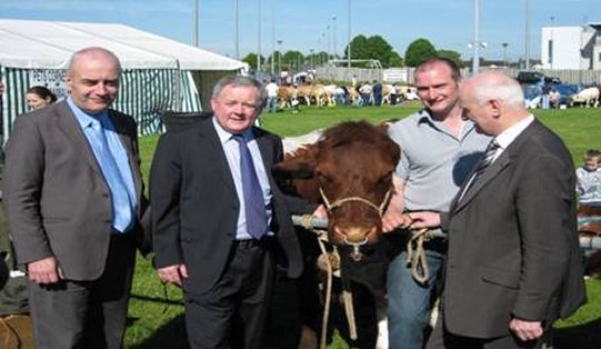 Chairperson and Members meeting exhibitors at the Ballymena Show