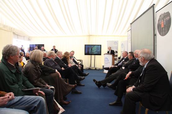 The Committee take questions from the public at the Balmoral Show, May 2010