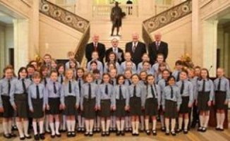 April 2009 - Waringstown Primary School Choir perform in Parliament Buildings 
