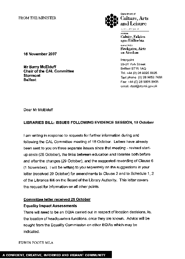 Response from Minister 16 Nov 0001.psd