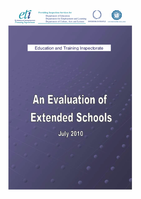 ETI - An evaluation of extended schools