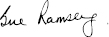 Sue Ramsey signature