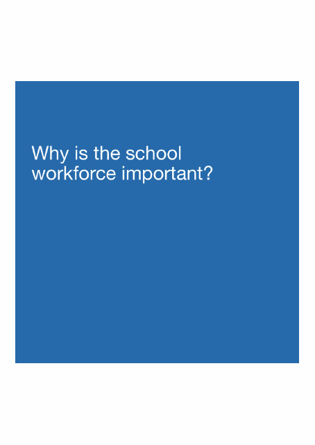 School workforce matters