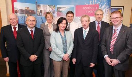 Members of the Committee for Enterprise, Trade & Investment pictured with NITB Officials during a visit to Northern Ireland Tourist Board Headquarters 