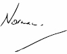 Noramn Irwin Signature