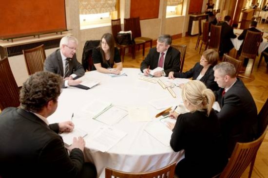 Committee having an informal meeting