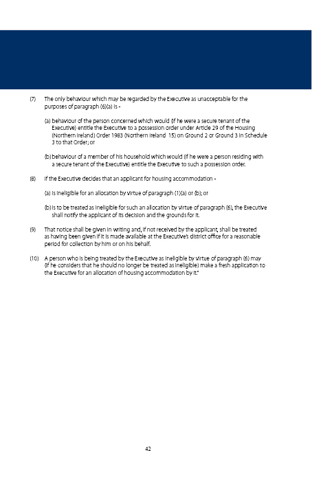 Statement of Policy and Procedures on Anti-Social Behaviour