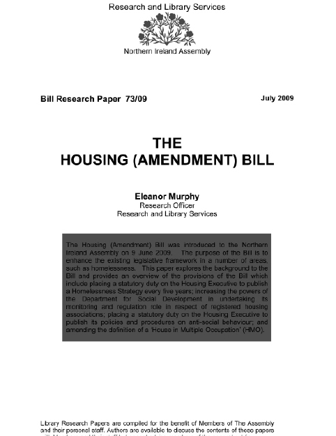 Copy of The Housing (Amendment) Bill