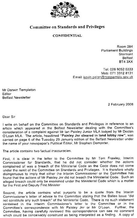 Darwin Templeton letter P1